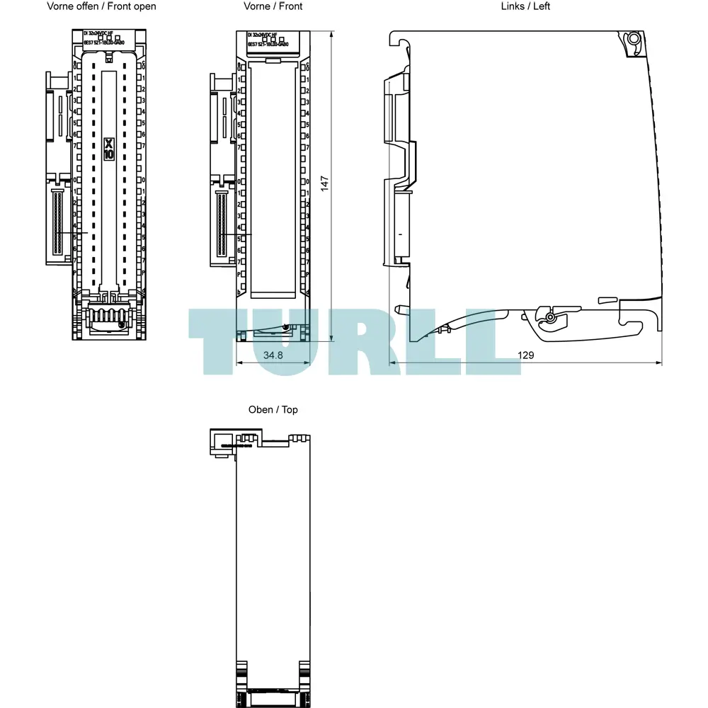 Siemens 6ES7521-1BL00-0AB0 SIMATIC S7-1500 Digital Input Module DI 32x24V DC HF Original Brand New 6 Siemens 6ES7521-1BL00-0AB0 SIMATIC S7-1500 Digital Input Module DI 32x24V DC HF
