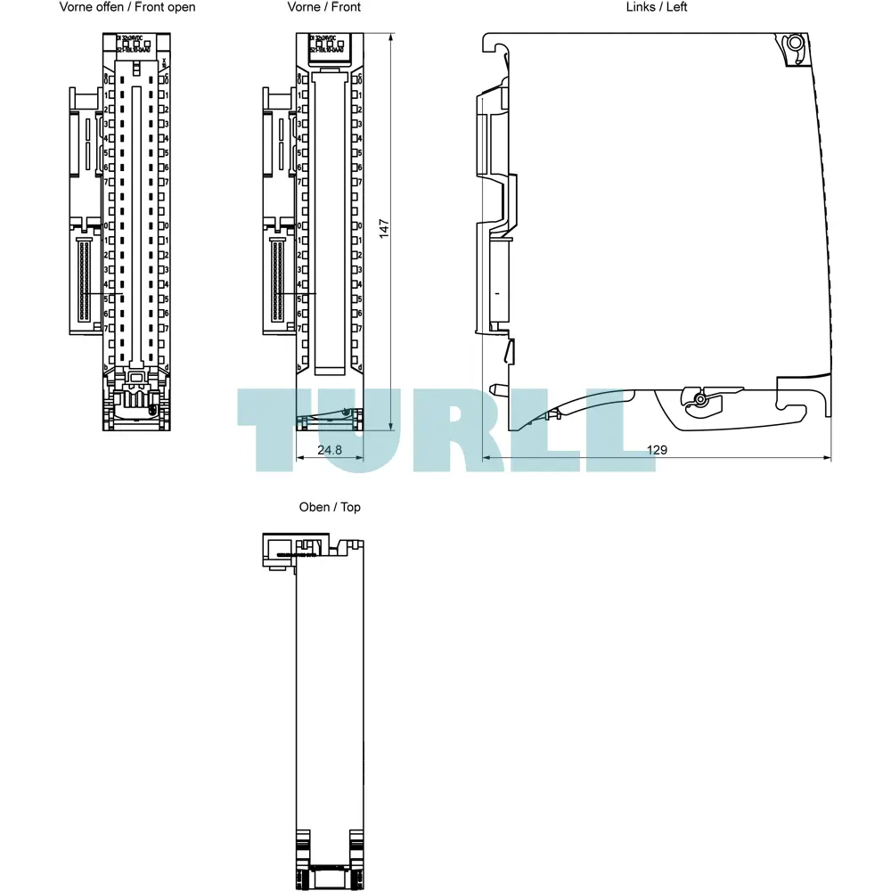 Siemens 6ES7521-1BL10-0AA0 SIMATIC S7-1500 Digital Input Module, DI 32x24V DC BA