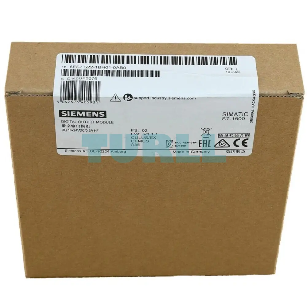 Siemens 6ES7522-1BH01-0AB0 SIMATIC S7-1500 Digital Output Module DQ 16x24V DC/0.5A HF