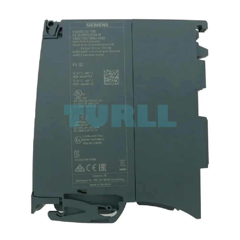 Siemens 6ES7522-1BH01-0AB0 SIMATIC S7-1500 Digital Output Module DQ 16x24V DC/0.5A HF