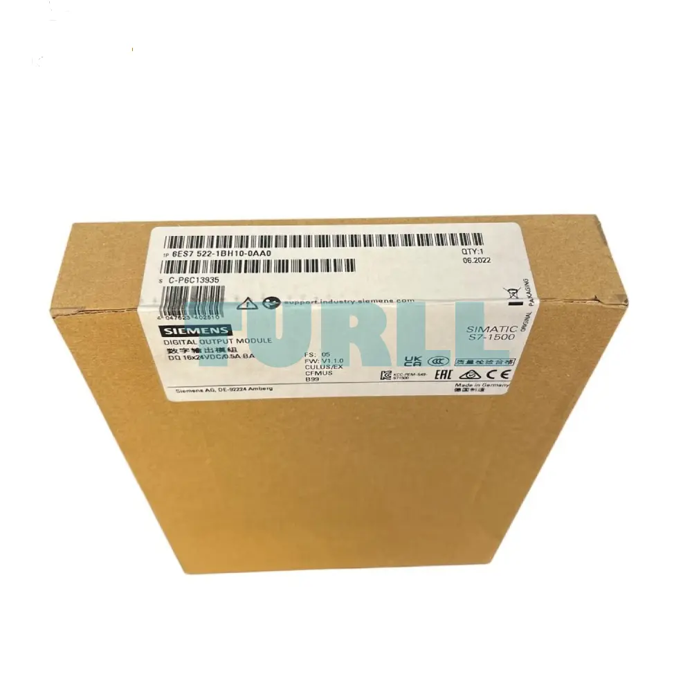 Siemens 6ES7522-1BH10-0AA0 SIMATIC S7-1500 Digital Output Module, DQ 16 x 24V DC/0.5A BA Original Brand New 4 Siemens 6ES7522-1BH10-0AA0 SIMATIC S7-1500 Digital Output Module, DQ 16 x 24V DC/0.5A BA