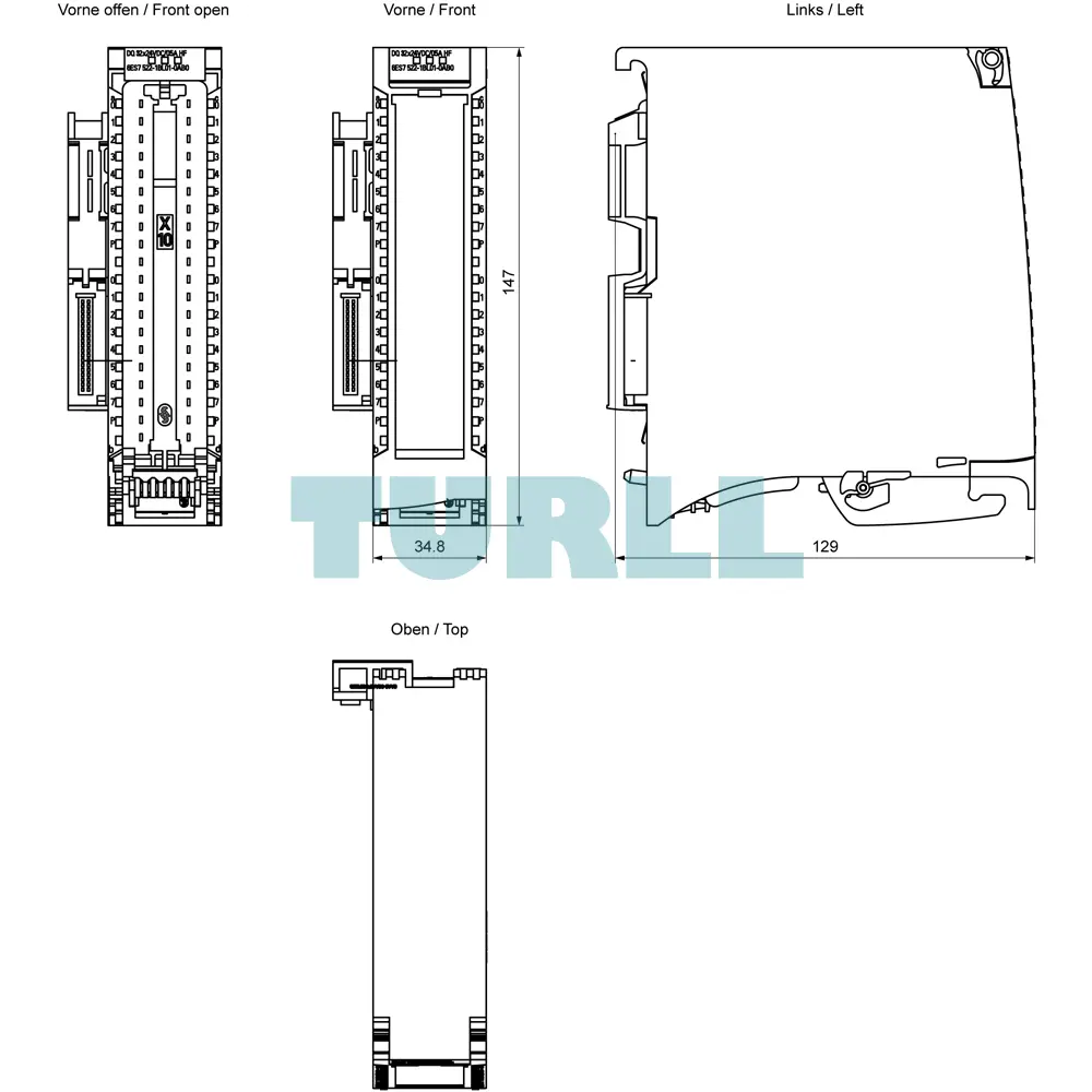 Siemens 6ES7522-1BL01-0AB0 SIMATIC S7-1500 Digital Output Module DQ 32x24V DC/0.5A HF Original Brand New 6 Siemens 6ES7522-1BL01-0AB0 SIMATIC S7-1500 Digital Output Module DQ 32x24V DC/0.5A HF