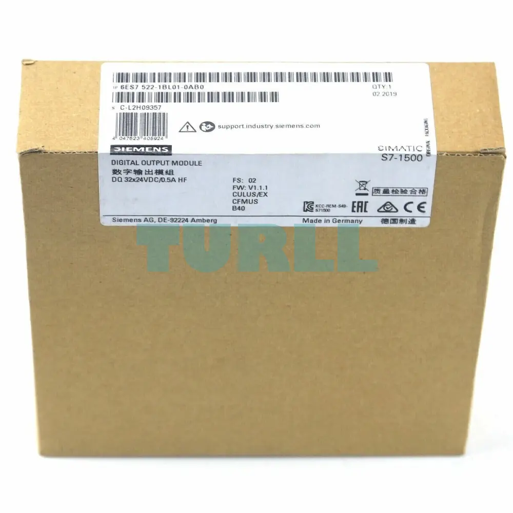 Siemens 6ES7522-1BL01-0AB0 SIMATIC S7-1500 Digital Output Module DQ 32x24V DC/0.5A HF Original Brand New 4 Siemens 6ES7522-1BL01-0AB0 SIMATIC S7-1500 Digital Output Module DQ 32x24V DC/0.5A HF