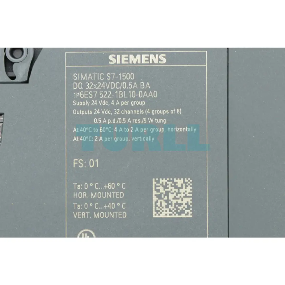 Siemens 6ES7522-1BL10-0AA0 SIMATIC S7-1500 Digital Output Module DQ 32x24VDC/0.5A BA Original Brand New 2 Siemens 6ES7522-1BL10-0AA0 SIMATIC S7-1500 Digital Output Module DQ 32x24VDC/0.5A BA