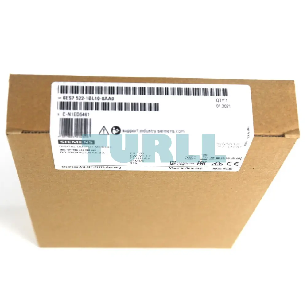 Siemens 6ES7522-1BL10-0AA0 SIMATIC S7-1500 Digital Output Module DQ 32x24VDC/0.5A BA Original Brand New 4 Siemens 6ES7522-1BL10-0AA0 SIMATIC S7-1500 Digital Output Module DQ 32x24VDC/0.5A BA