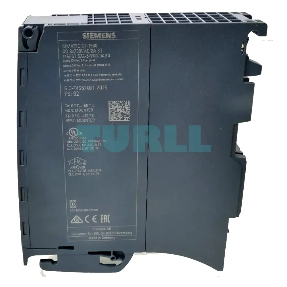 6ES7522-5FF00-0AB0 Siemens SIMATIC S7-1500 Digital Output Module Original Brand New 4 6ES7522-5FF00-0AB0 Siemens SIMATIC S7-1500 Digital Output Module