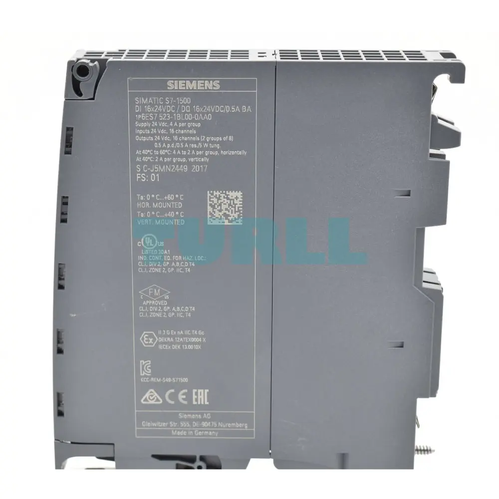 6ES7523-1BL00-0AA0 Siemens SIMATIC S7-1500 Digital Input/Output Module Original Brand New 4 6ES7523-1BL00-0AA0 Siemens SIMATIC S7-1500 Digital Input/Output Module
