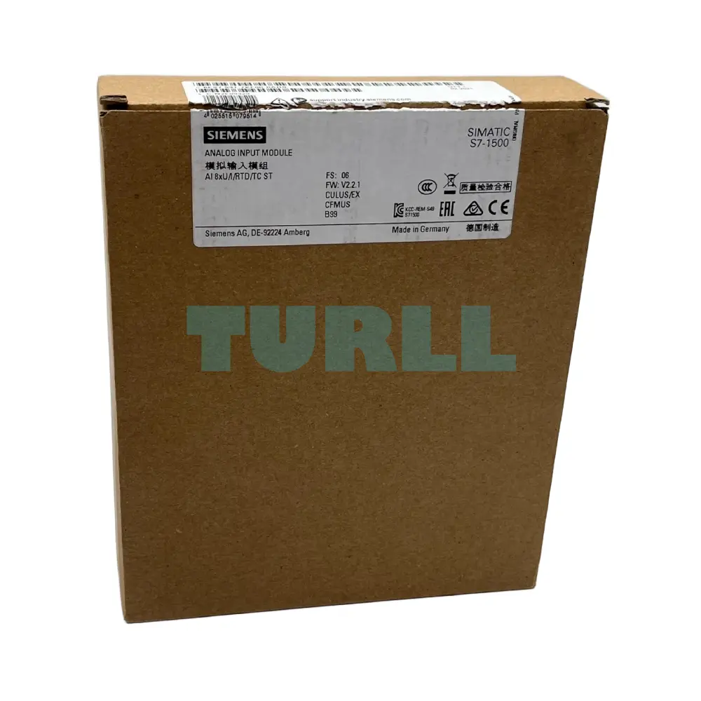 Siemens 6ES7531-7KF00-0AB0 SIMATIC S7-1500 Analog Input Module AI 8xU/I/RTD/TC ST Original Brand New 4 Siemens 6ES7531-7KF00-0AB0 SIMATIC S7-1500 Analog Input Module AI 8xU/I/RTD/TC ST