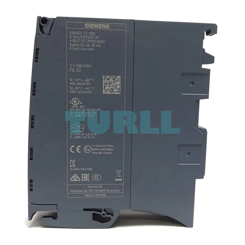 Siemens 6ES7531-7PF00-0AB0 SIMATIC S7-1500 Analog Input Module, AI 8xU/R/RTD/TC HF Original Brand New 3 Siemens 6ES7531-7PF00-0AB0 SIMATIC S7-1500 Analog Input Module, AI 8xU/R/RTD/TC HF Original Brand New - Image 3