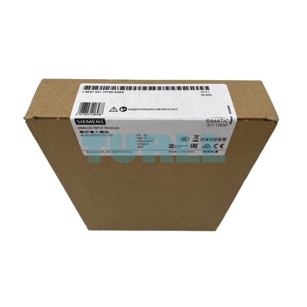 Siemens 6ES7531-7PF00-0AB0 SIMATIC S7-1500 Analog Input Module, AI 8xU/R/RTD/TC HF Original Brand New 5 Siemens 6ES7531-7PF00-0AB0 SIMATIC S7-1500 Analog Input Module, AI 8xU/R/RTD/TC HF