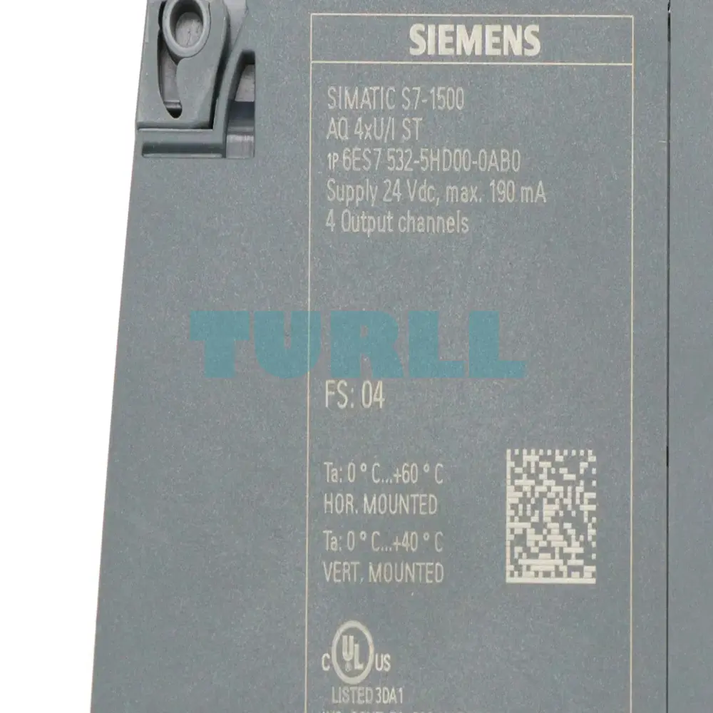Siemens 6ES7532-5HD00-0AB0 SIMATIC S7-1500 Analog Output Module AQ 4xU/I ST Original Brand New 2 Siemens 6ES7532-5HD00-0AB0 SIMATIC S7-1500 Analog Output Module AQ 4xU/I ST