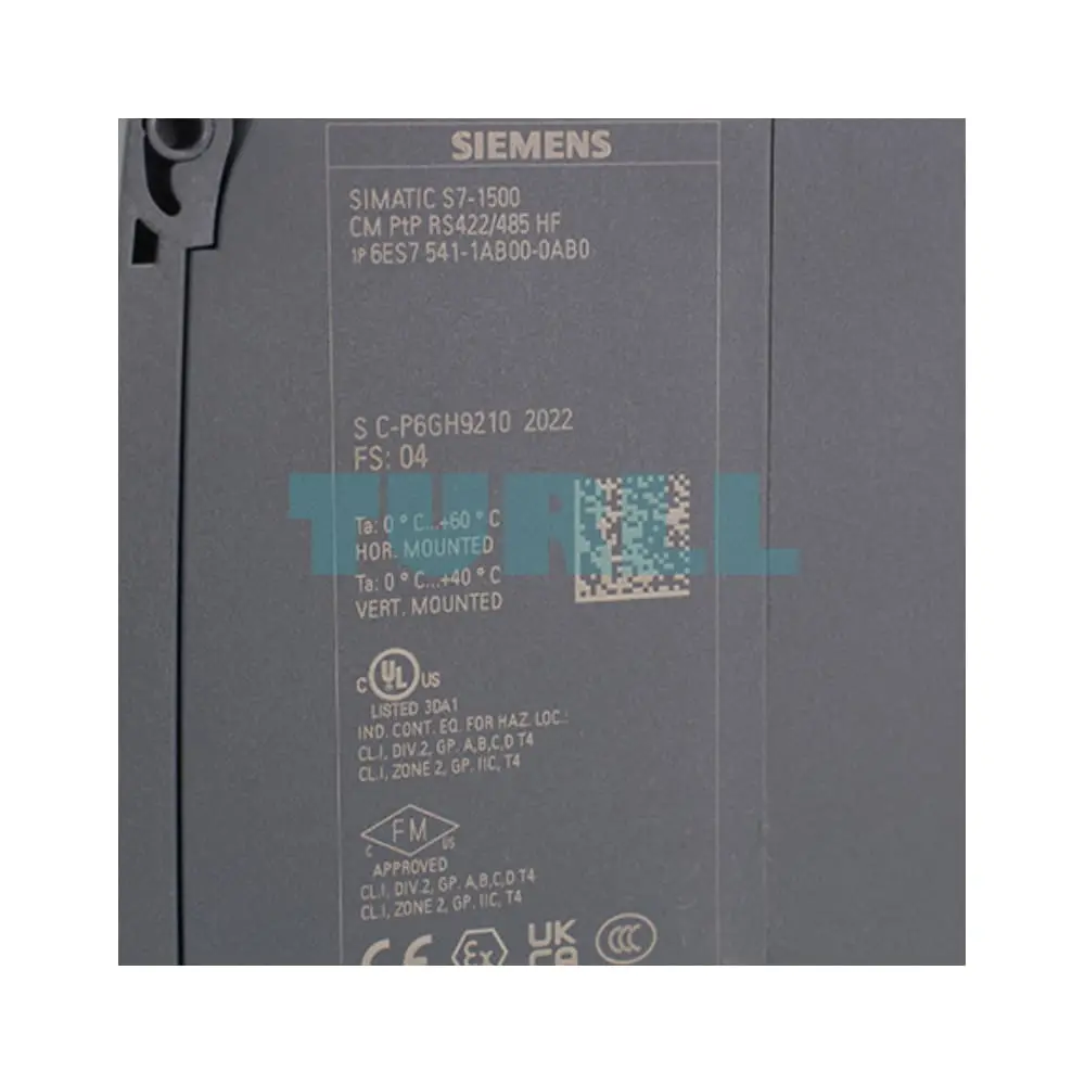 6ES7541-1AB00-0AB0 Siemens SIMATIC S7-1500 CM PTP RS422/485 HF Original Brand New 2 6ES7541-1AB00-0AB0 Siemens SIMATIC S7-1500 CM PTP RS422/485 HF