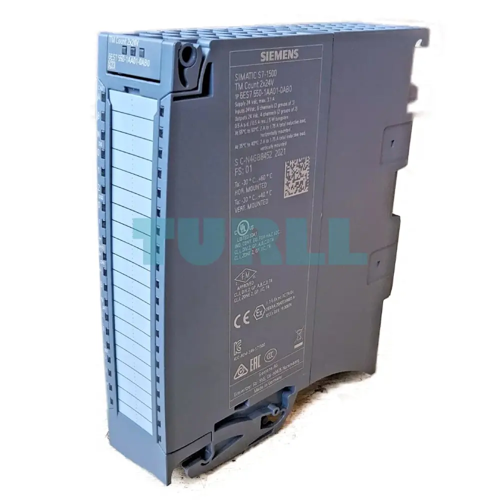 6ES7550-1AA01-0AB0 Siemens SIMATIC S7-1500 TM Count 2x 24 V Original Brand New 4 6ES7550-1AA01-0AB0 Siemens SIMATIC S7-1500 TM Count 2x 24 V