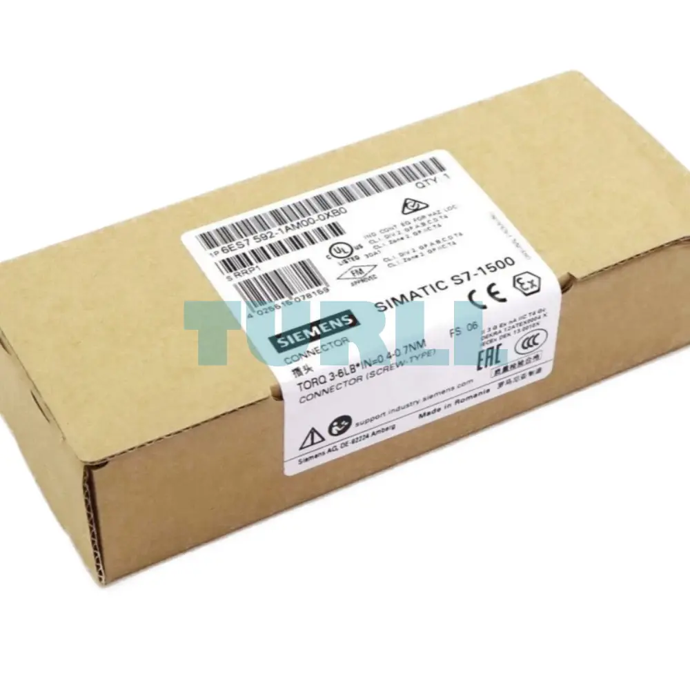 Siemens 6ES7592-1AM00-0XB0 SIMATIC S7-1500 Front Connector, 40-Pole Screw-Type Original Brand New 4 Siemens 6ES7592-1AM00-0XB0 SIMATIC S7-1500 Front Connector, 40-Pole Screw-Type