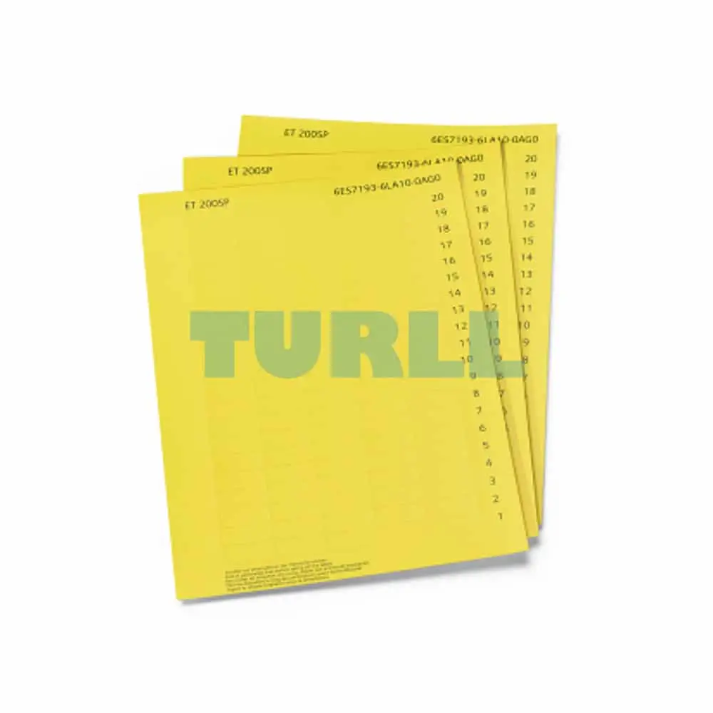 6ES7592-2CX00-0AA0 Siemens SIMATIC S7-1500 Labeling Sheets Original Brand New 1 6ES7592-2CX00-0AA0 Siemens SIMATIC S7-1500 Labeling Sheets