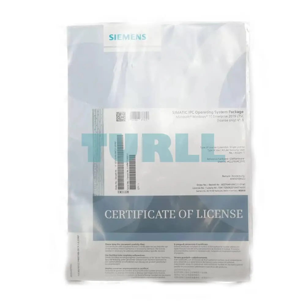 6ES7648-6WC11-2YA0 Siemens SIMATIC IPC Operating System Package Original Brand New 1 6ES7648-6WC11-2YA0 Siemens SIMATIC IPC Operating System Package