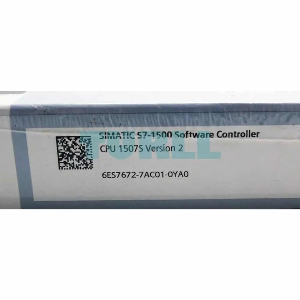 6ES7672-7AC01-0YA0 Siemens SIMATIC S7-1500 Software Controller CPU 1507S Original Brand New 4 6ES7672-7AC01-0YA0 Siemens SIMATIC S7-1500 Software Controller CPU 1507S