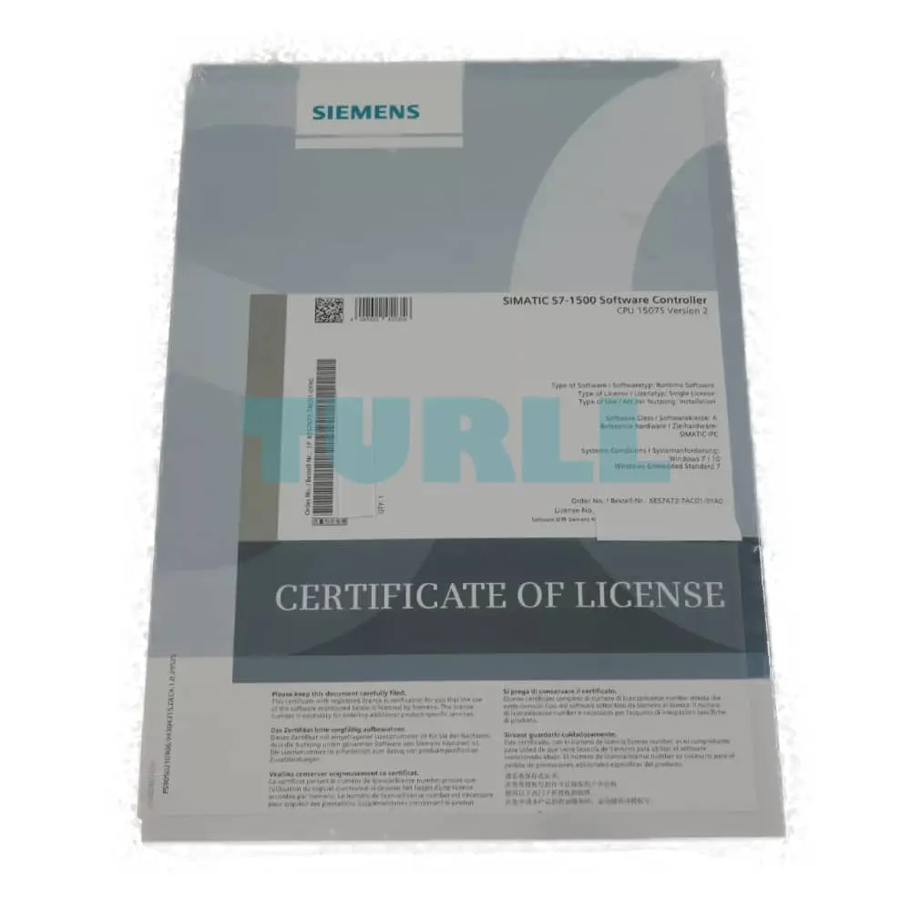 6ES7672-8FD01-0YG0 Siemens SIMATIC S7-1500 Failsafe Software Controller CPU 1508S F Original Brand New 4 6ES7672-8FD01-0YG0 Siemens SIMATIC S7-1500 Failsafe Software Controller CPU 1508S F