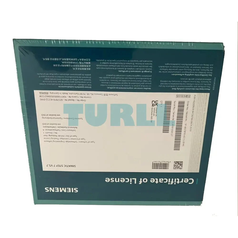 6ES7810-4CC12-0YA5 Siemens SIMATIC STEP 7 V5.7 SP2 Original Brand New 3 6ES7810-4CC12-0YA5 Siemens SIMATIC STEP 7 V5.7 SP2