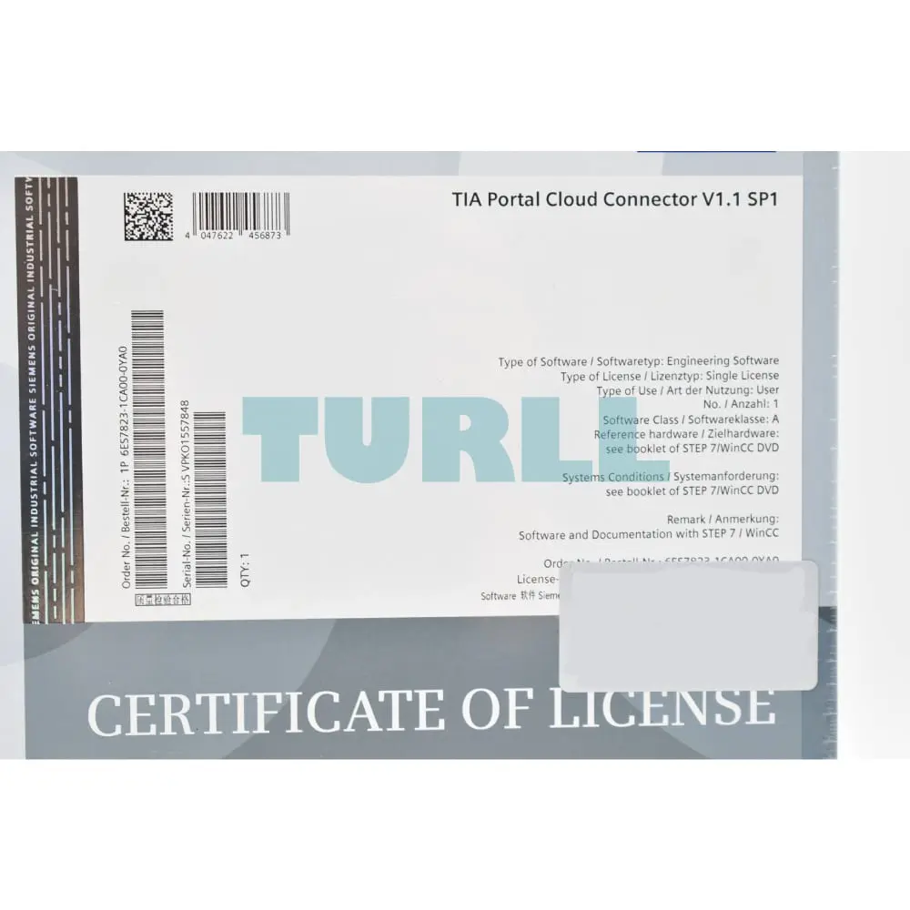 6ES7823-1CA00-0YA0 Siemens TIA Portal Cloud Connector V1 Original Brand New 2 6ES7823-1CA00-0YA0 Siemens TIA Portal Cloud Connector V1