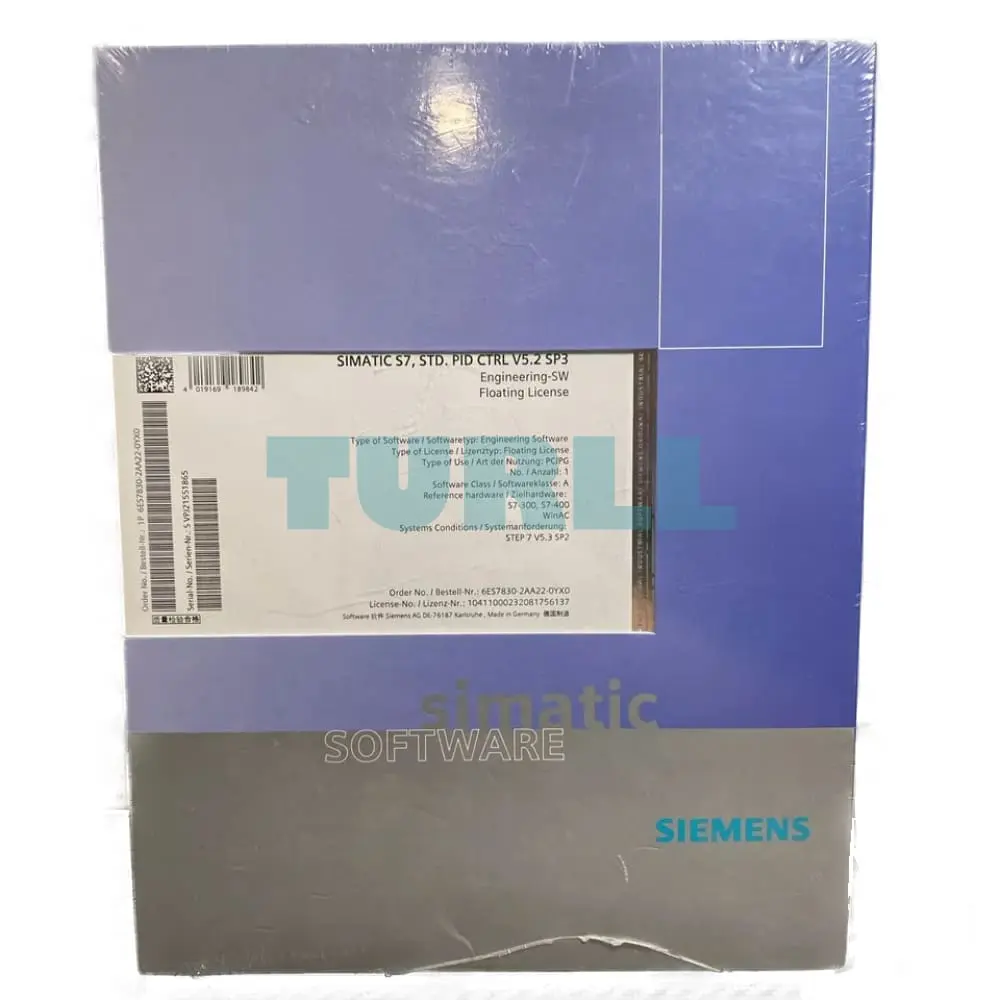 6ES7830-2AA22-0YX0 Siemens SIMATIC S7 Standard PID Control Original Brand New 1 6ES7830-2AA22-0YX0 Siemens SIMATIC S7 Standard PID Control Original Brand New