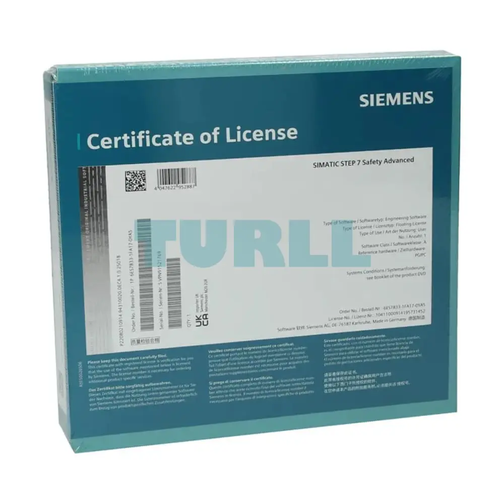 6ES7833-1FA18-0YA5 Siemens SIMATIC S7 Safety Programming Tool Original Brand New 4 6ES7833-1FA18-0YA5 Siemens SIMATIC S7 Safety Programming Tool