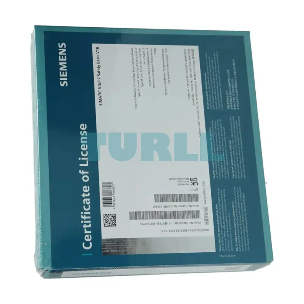 6ES7833-1FB18-0YA5 Siemens SIMATIC S7 Safety Programming Tool Original Brand New 4 6ES7833-1FB18-0YA5 Siemens SIMATIC S7 Safety Programming Tool