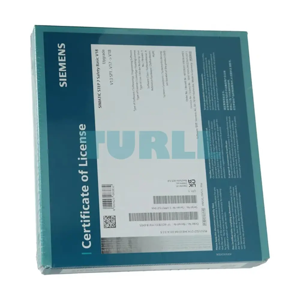 6ES7833-1FB18-0YE5 Siemens SIMATIC S7 Safety Programming Tool Original Brand New 1 6ES7833-1FB18-0YE5 Siemens SIMATIC S7 Safety Programming Tool