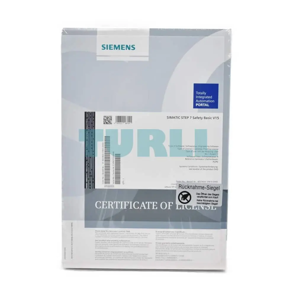 6ES7833-1FB23-0YA5 Siemens SIMATIC S7 Safety Programming Tool Original Brand New 1 6ES7833-1FB23-0YA5 Siemens SIMATIC S7 Safety Programming Tool
