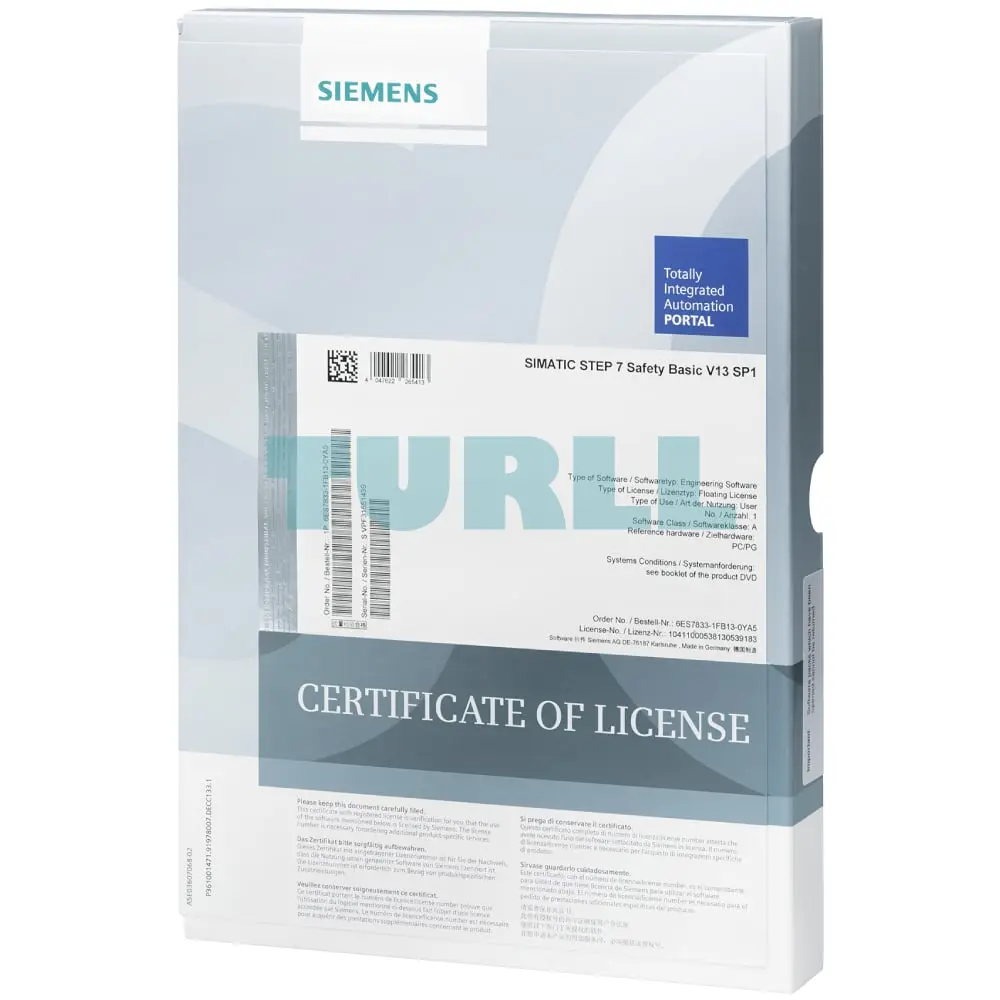 6ES7833-1FC02-0YA5 Siemens SIMATIC S7 F-programming Tool S7 Original Brand New 1 6ES7833-1FC02-0YA5 Siemens SIMATIC S7 F-programming Tool S7