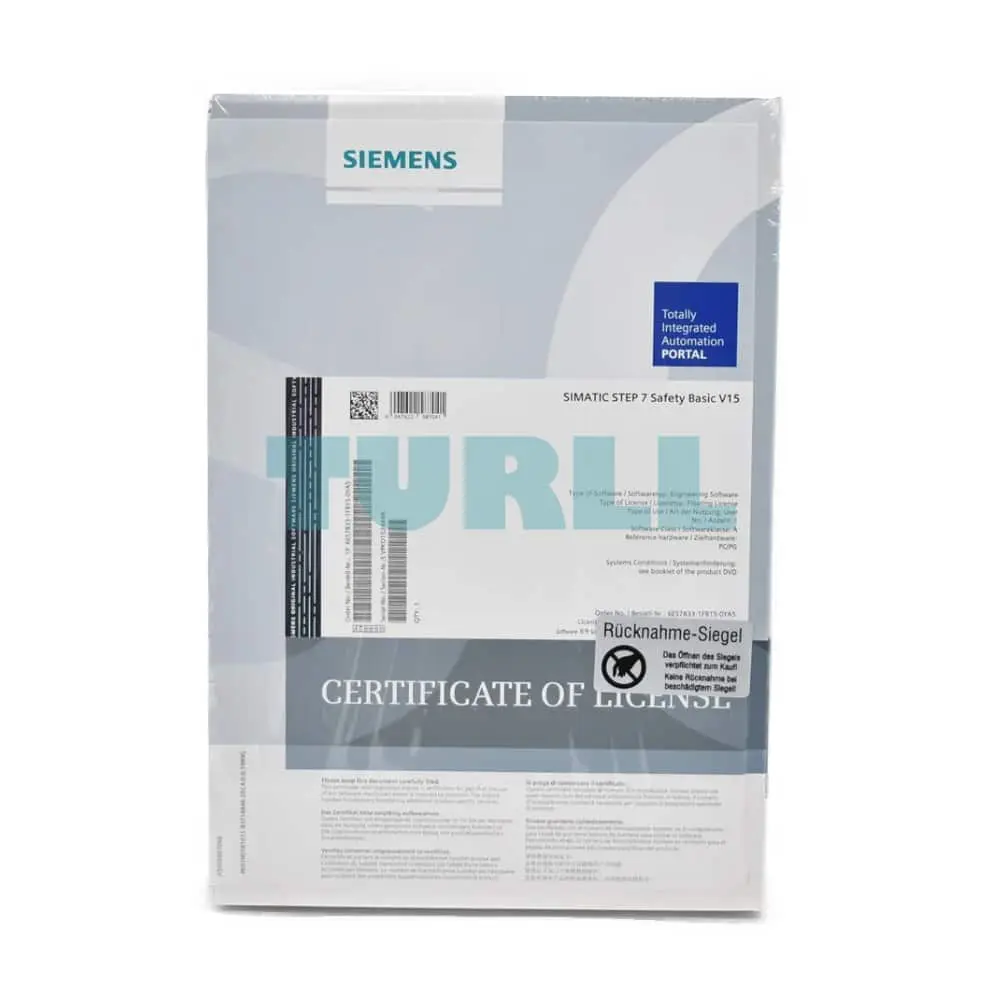 6ES7833-1FC17-0YA5 Siemens SIMATIC S7 Safety Programming Tool Original Brand New 3 6ES7833-1FC17-0YA5 Siemens SIMATIC S7 Safety Programming Tool