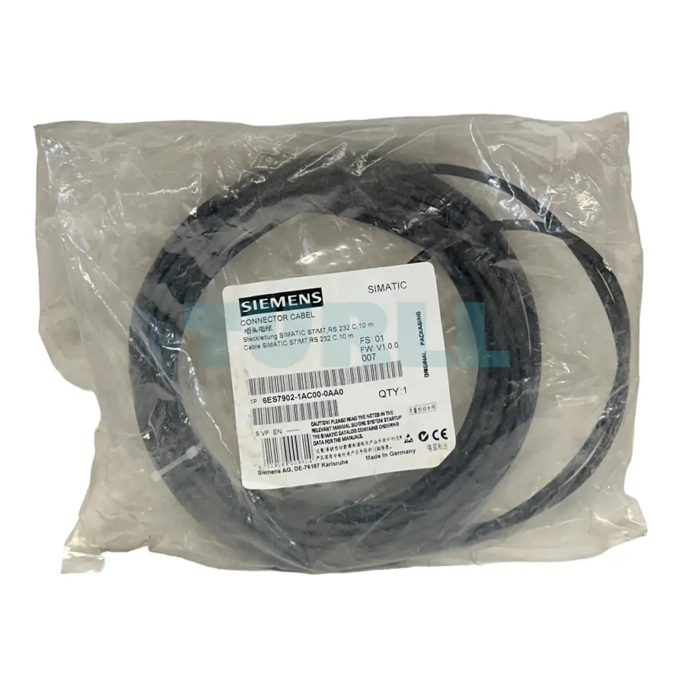 6ES7902-1AC00-0AA0 Siemens SIMATIC S7/M7 Cable for Point-to-point Connections Original Brand New 3 6ES7902-1AC00-0AA0 Siemens SIMATIC S7/M7 Cable for Point-to-point Connections