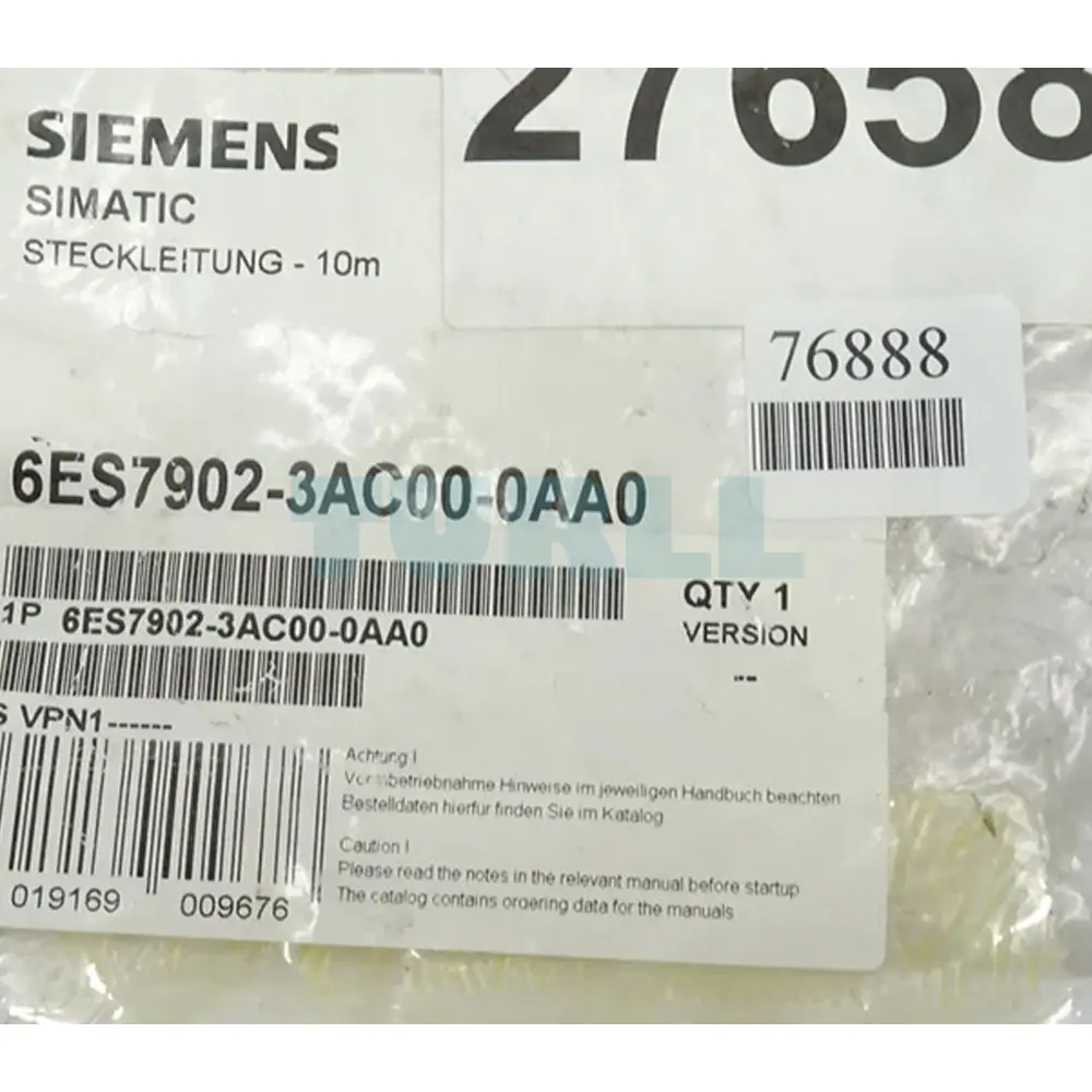 6ES7902-3AC00-0AA0 Siemens SIMATIC S7/M7 Cable for Point-to-point Connections Original Brand New 4 6ES7902-3AC00-0AA0 Siemens SIMATIC S7/M7 Cable for Point-to-point Connections