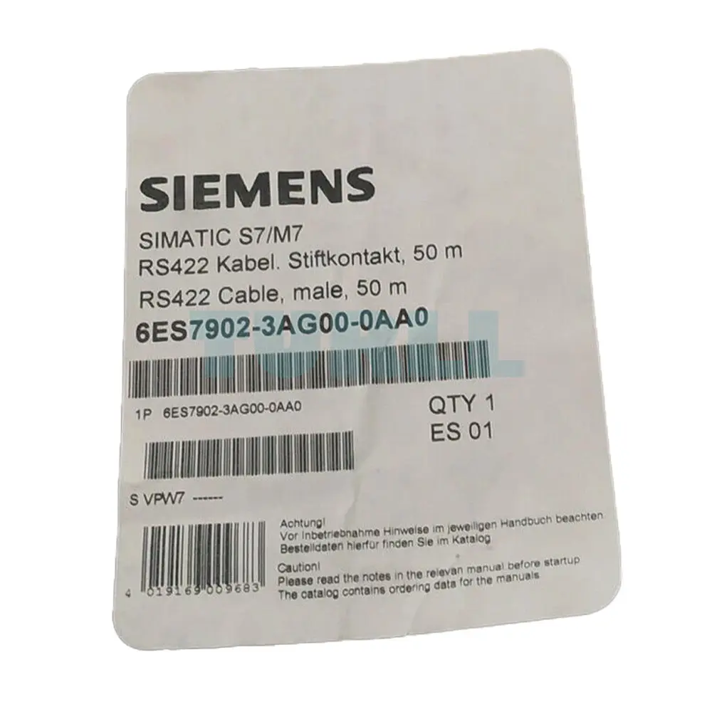 6ES7902-3AG00-0AA0 Siemens SIMATIC S7/M7 Cable for Point-to-point Connections Original Brand New 2 6ES7902-3AG00-0AA0 Siemens SIMATIC S7/M7 Cable for Point-to-point Connections