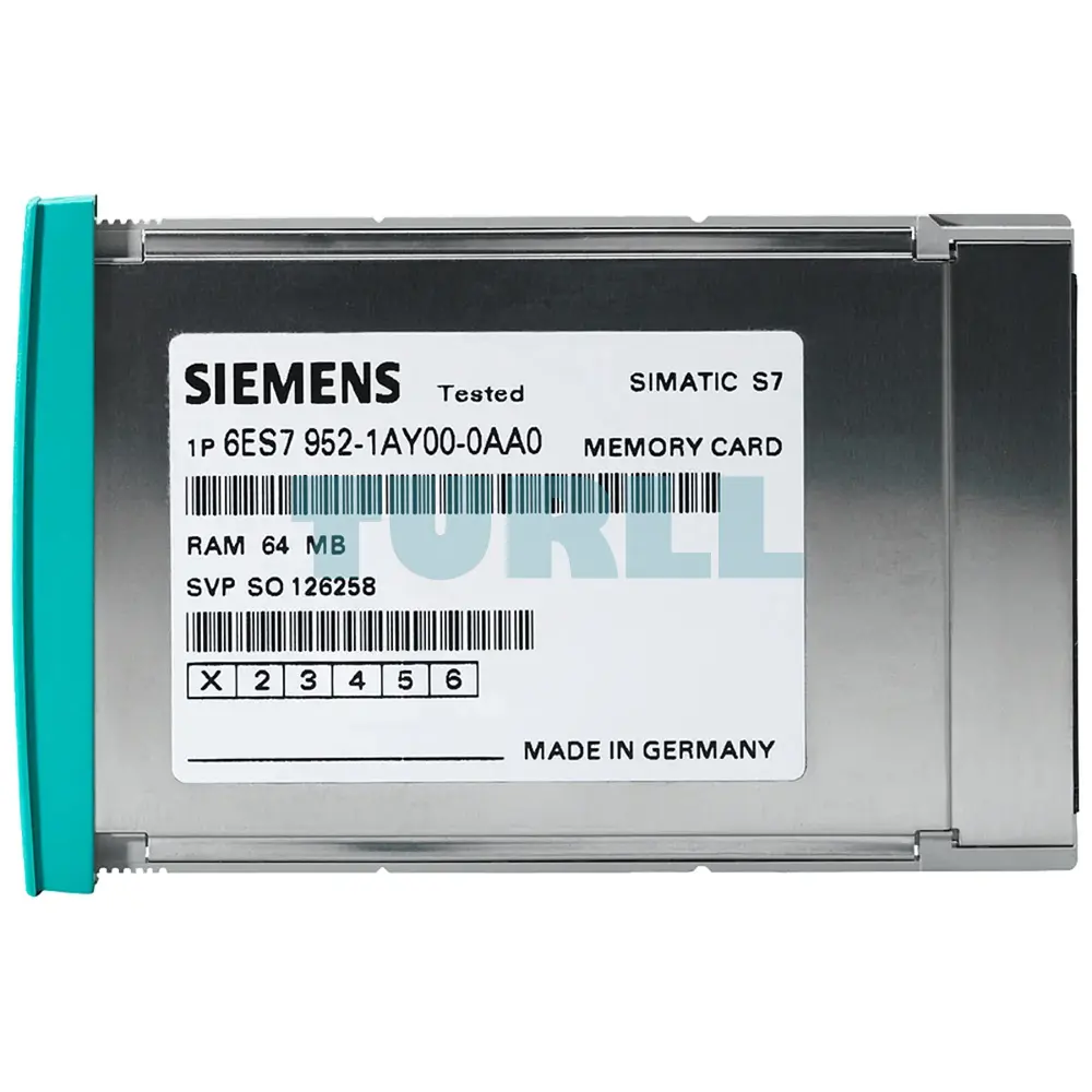 6ES7952-1AY00-0AA0 SIEMENS Exclusive SIMATIC S7 RAM Memory Card 64MB Original Brand New 1 6ES7952-1AY00-0AA0 SIEMENS SIMATIC S7-400 RAM Memory Card