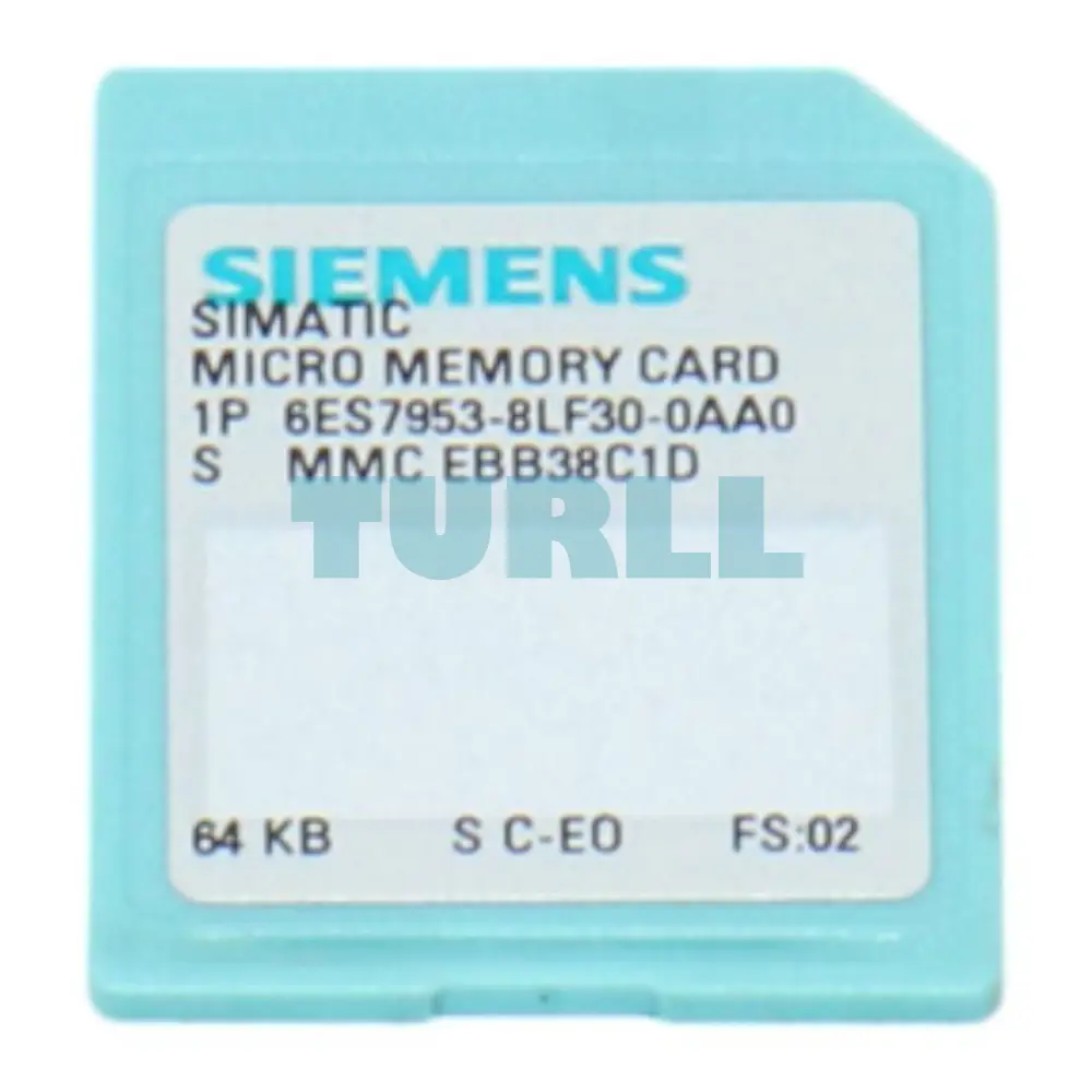 Siemens 6ES7953-8LF30-0AA0 SIMATIC S7 Micro Memory Card (MMC) 64 KB for S7-300/C7/ET 200 Original Brand New 1 Siemens 6ES7953-8LF30-0AA0 SIMATIC S7 Micro Memory Card (MMC) 64 KB for S7-300/C7/ET 200