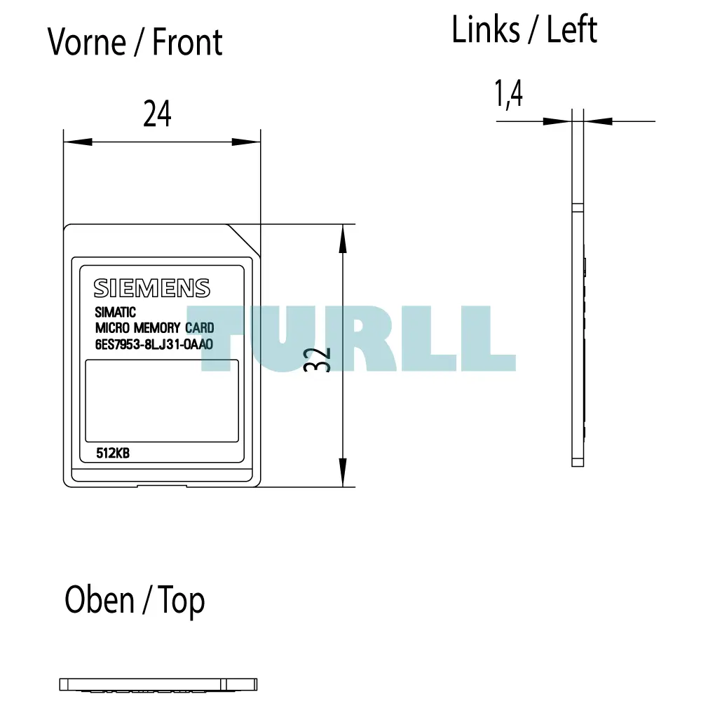 Siemens 6ES7953-8LJ31-0AA0 SIMATIC S7 Micro Memory Card (MMC) 512 KB Original Brand New 2 Siemens 6ES7953-8LJ31-0AA0 SIMATIC S7 Micro Memory Card (MMC) 512 KB