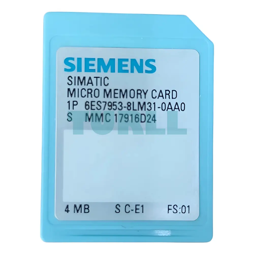 Siemens 6ES7953-8LM31-0AA0 SIMATIC S7 Micro Memory Card 4 MB Original Brand New 1 Siemens 6ES7953-8LM31-0AA0 SIMATIC S7 Micro Memory Card 4 MB