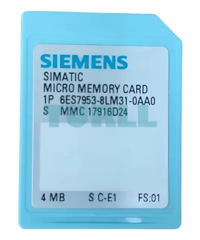 Siemens 6ES7953-8LM31-0AA0 SIMATIC S7 Micro Memory Card 4 MB