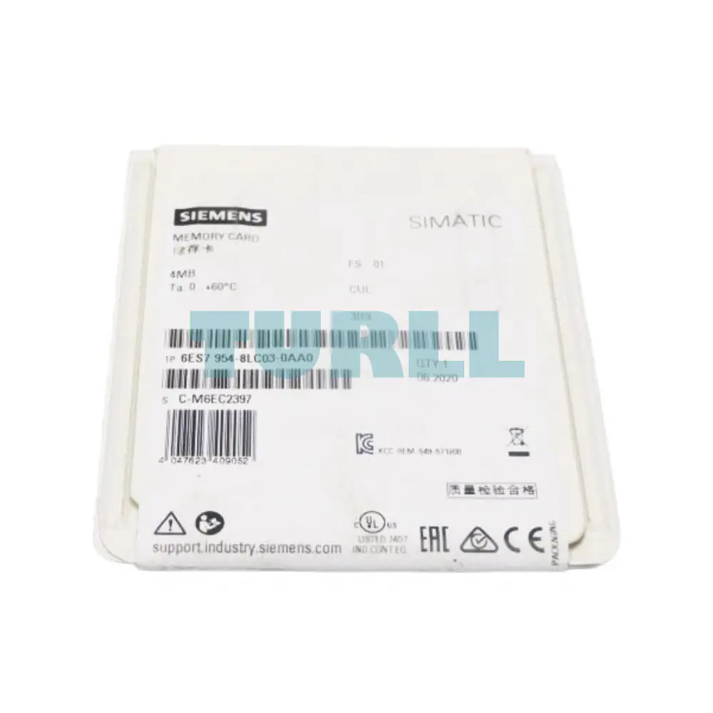Siemens 6ES7954-8LC03-0AA0 SIMATIC S7 Memory Card 4MB Flash Original Brand New 3 Siemens 6ES7954-8LC03-0AA0 SIMATIC S7 Memory Card 4MB Flash