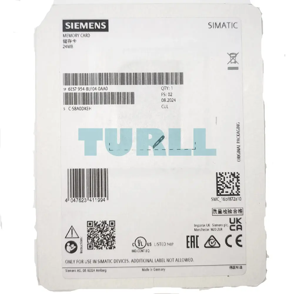 6ES7954-8LF04-0AA0 Siemens SIMATIC S7 Memory Cards Original Brand New 2 6ES7954-8LF04-0AA0 Siemens SIMATIC S7 Memory Cards