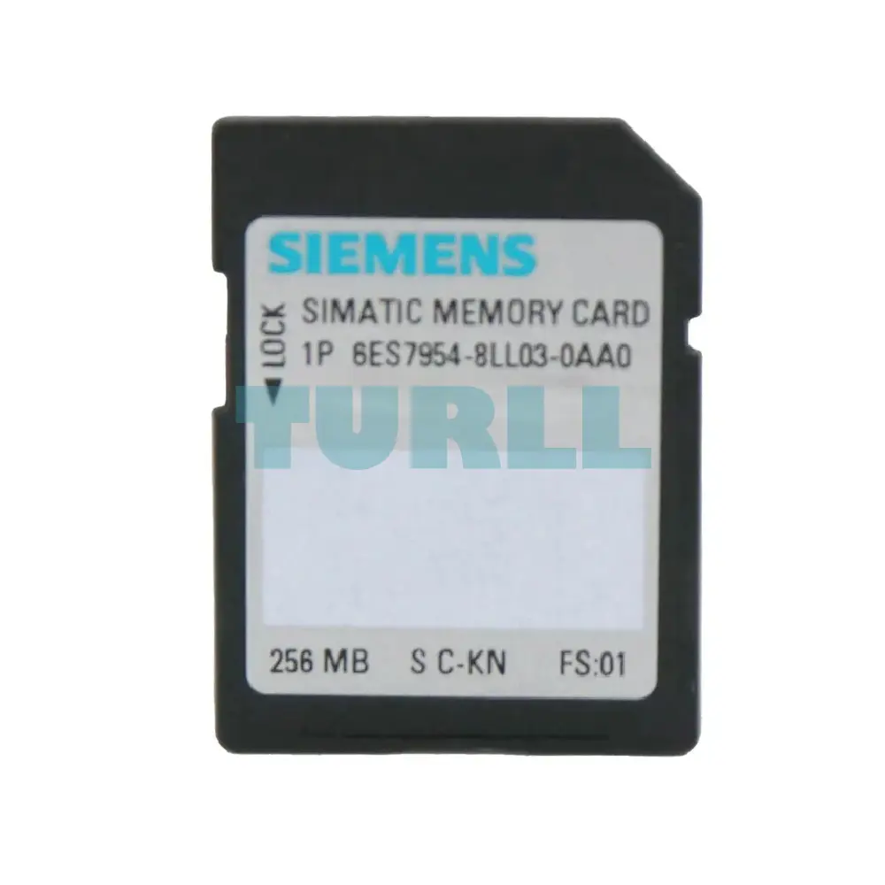 Siemens 6ES7954-8LL03-0AA0 SIMATIC S7 Memory Card for S7-1x00 CPU, 256 MB Flash