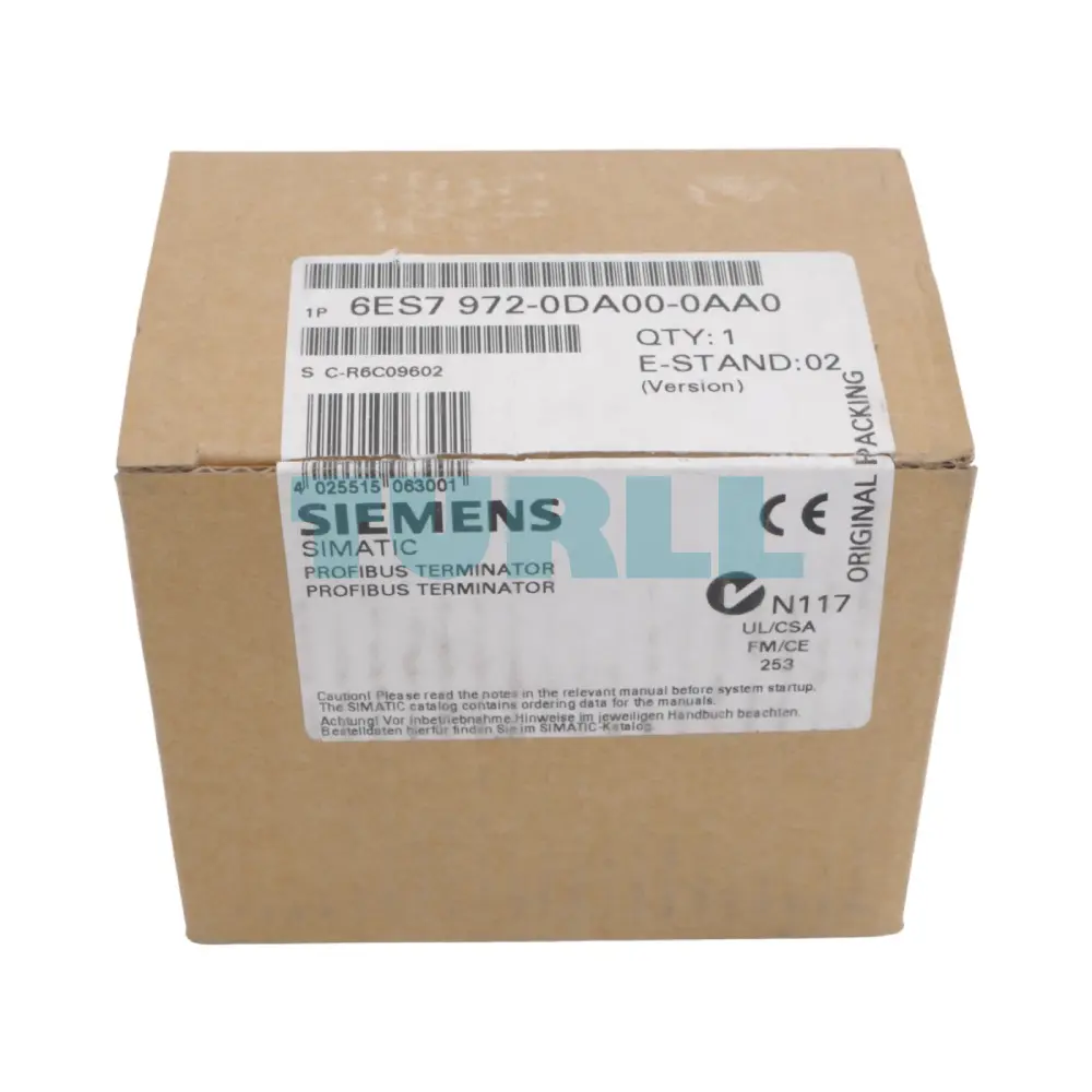 Siemens 6ES7972-0DA00-0AA0 SIMATIC DP RS485 Terminating Resistor for PROFIBUS/MPI Original Brand New 5 Siemens 6ES7972-0DA00-0AA0 SIMATIC DP RS485 Terminating Resistor for PROFIBUS/MPI