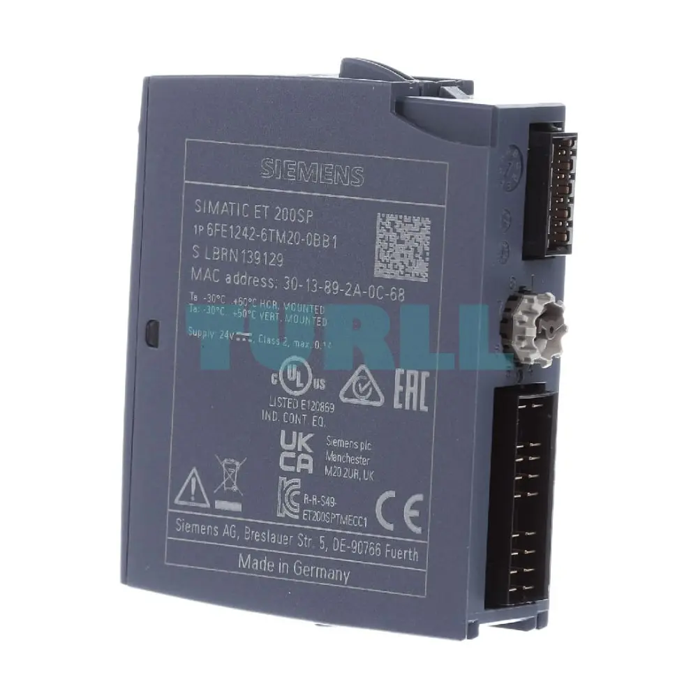 6FE1242-6TM20-0BB1 Siemens SIMATIC ET 200SP TM ECC PL ST Load Controller Original Brand New 5 6FE1242-6TM20-0BB1 Siemens SIMATIC ET 200SP TM ECC PL ST Load Controller