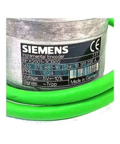 6FX2001-3CB02 Siemens INCREM. Encoder with 1-V-SINUS 1024 P/R