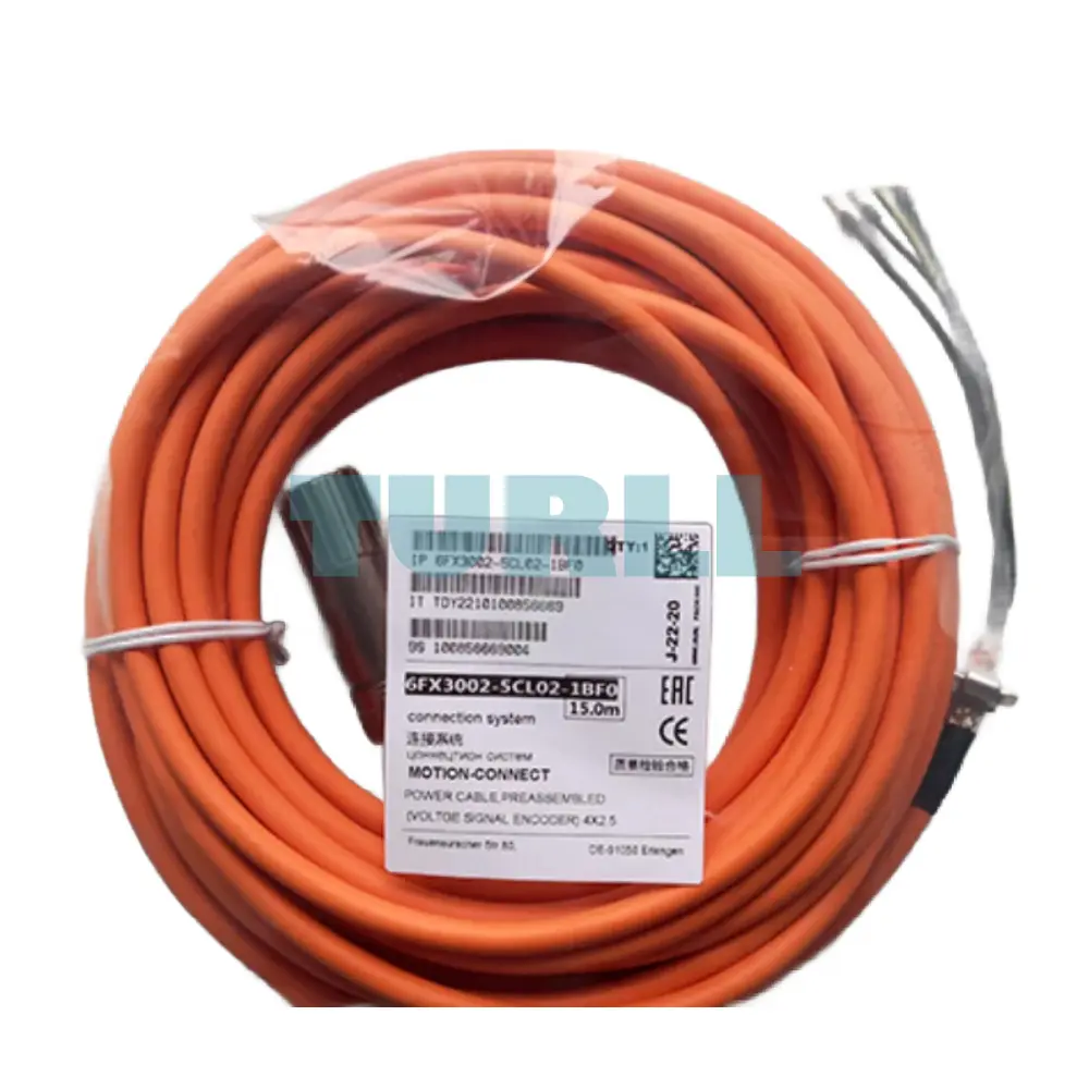 Siemens 6FX3002-5CL02-1BF0 Power Cable MOTION-CONNECT 300, 15m Original Brand New 4 Siemens 6FX3002-5CL02-1BF0 Power Cable MOTION-CONNECT 300, 15m