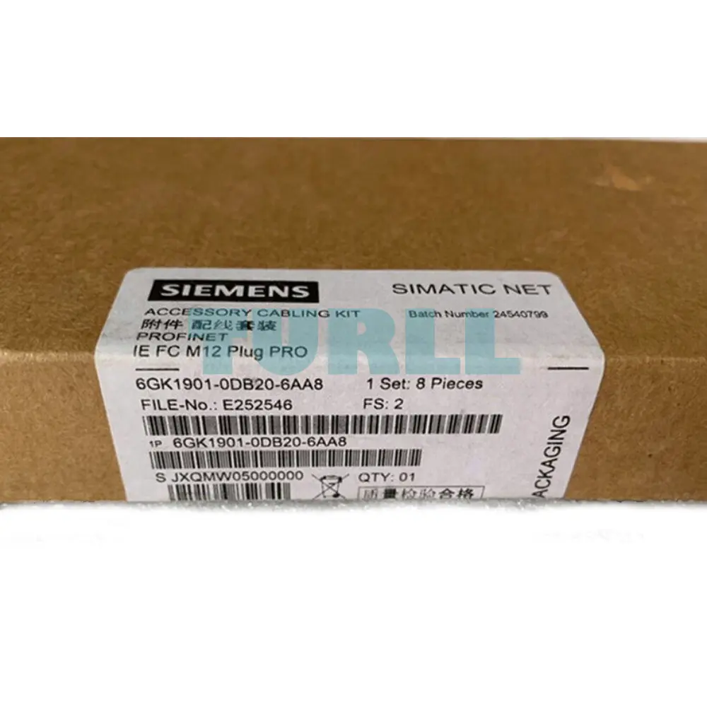 Siemens 6GK1901-0DB20-6AA8 Industrial Ethernet FastConnect M12 Plug PRO, D-Coded, 2x2