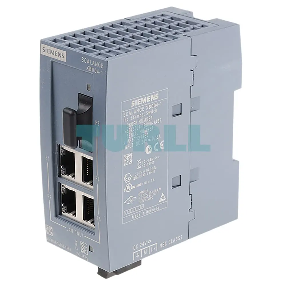 6GK5004-1BD00-1AB2 SIEMENS SCALANCE XB004-1 unmanaged industrial Ethernet switch original brand new