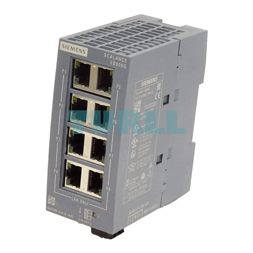 6GK5008-0GA10-1AB2 SIEMENS SCALANCE XB008G unmanaged Industrial Ethernet Switch