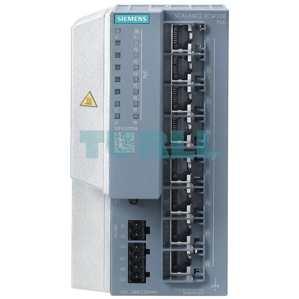6GK5108-0PA00-2AC2 SIEMENS SCALANCE XCM108PoE unmanaged Industrial Ethernet Switch